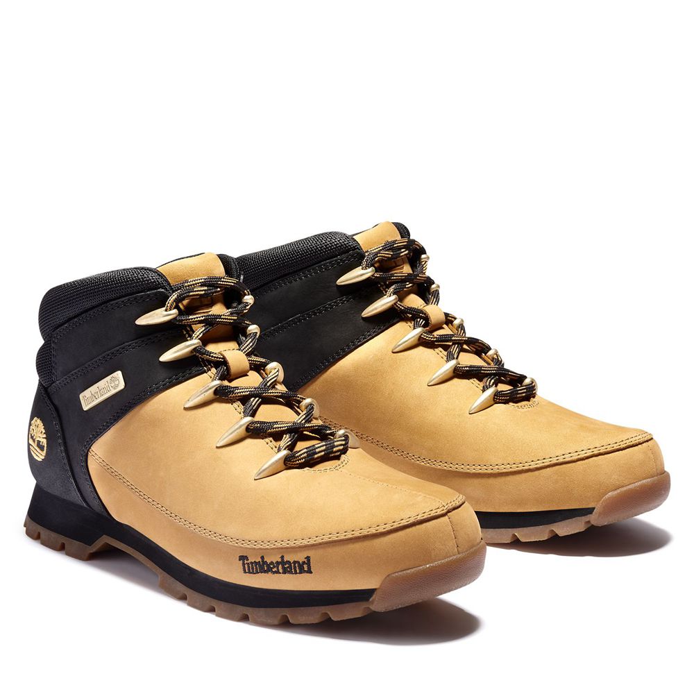 Botas de Montaña Timberland Hombre Euro Sprint Marrones/Negras - Chile SUV-607438